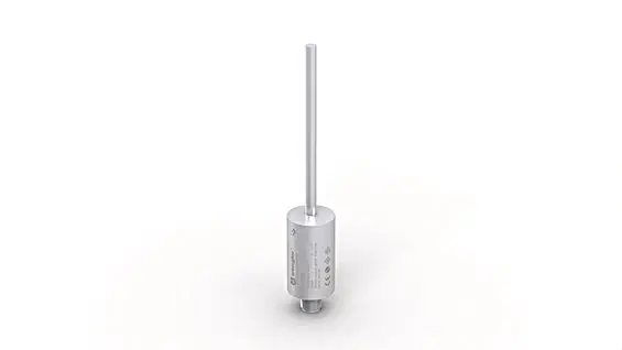 A toilet brush with a long handle on top of it.