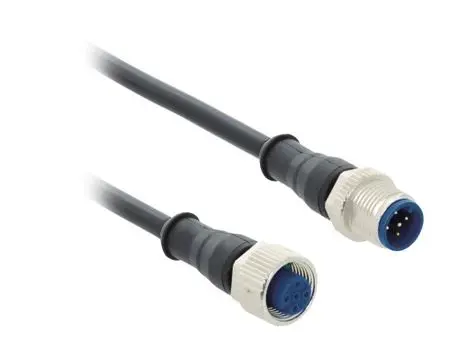 A black and white picture of a cable