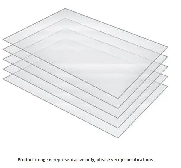 A stack of four clear plastic sheets.